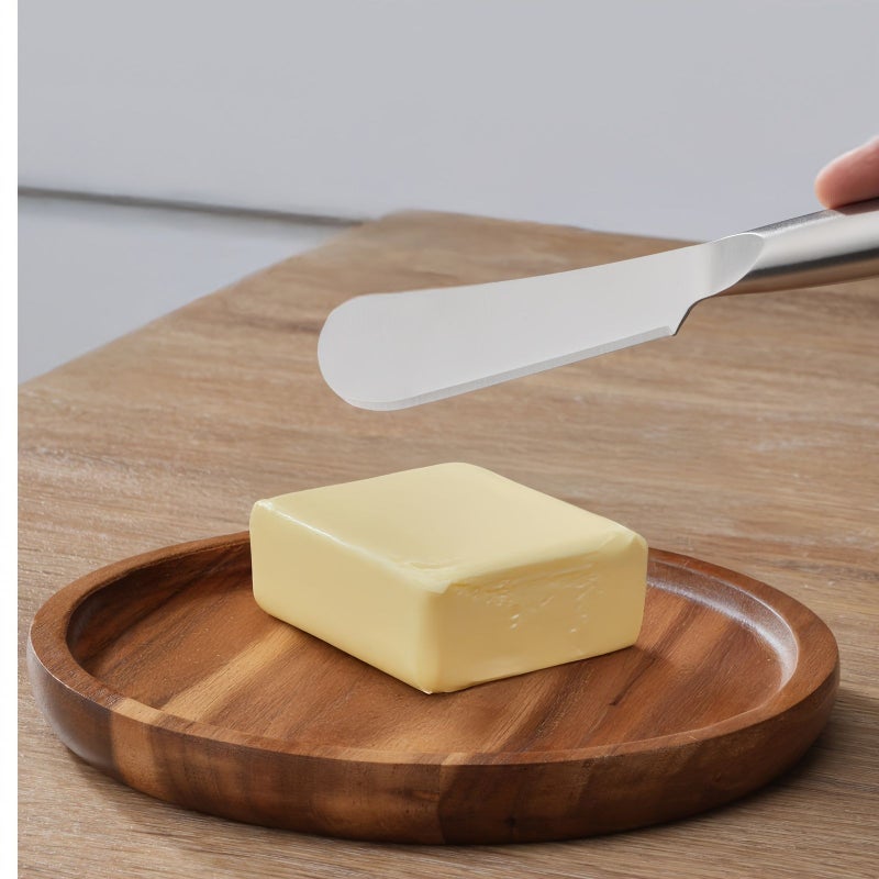 Stainless Steel Cheese Knife Set with Long Handle Ice Scraper - Image 3