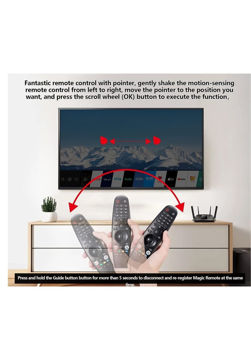 IAF - AN-MR650A AN-MR18BA AN-MR19BA Voice Magic Remote Control AKB75635305 for LG 2017 2018 2019 Smart OLED TV, Compatible with B7, B7A, C7, E7, G7, W7, W8, B9, C9, E9, W9 Series - Image 1
