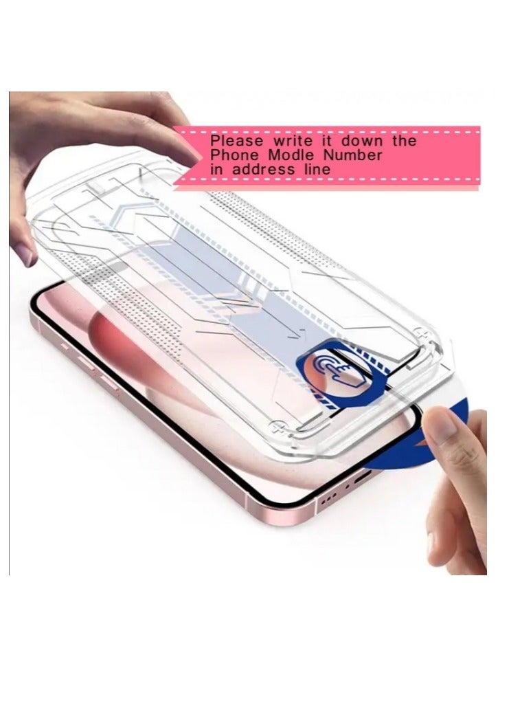 OASIS-TH iPhone 15 Pro max  Screen Protector 6.7" HD Clear Scratch Resistant Anti-Fingerprint  Bubble Free  9H Tempered Glass Film  - Image 2
