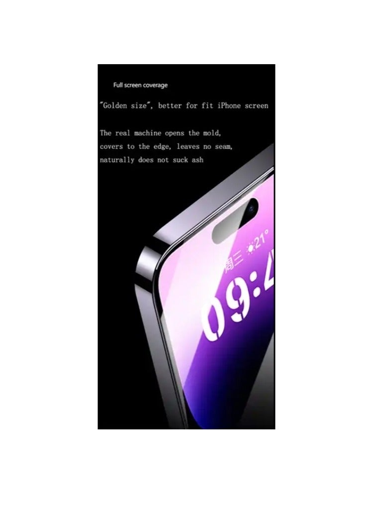 OASIS-TH iPhone 15 Pro max  Screen Protector 6.7" HD Clear Scratch Resistant Anti-Fingerprint  Bubble Free  9H Tempered Glass Film  - Image 5