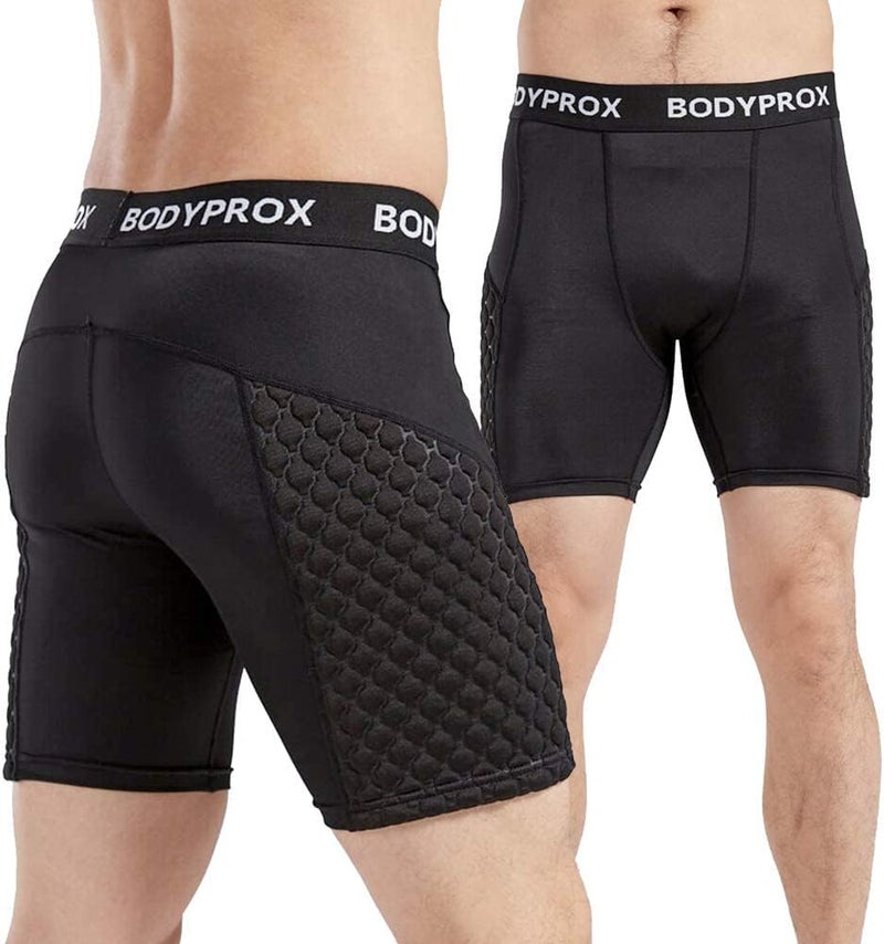 Bodyprox Baseball Sliding Shorts for Men, Compression Padded Slider Shorts - Image 5