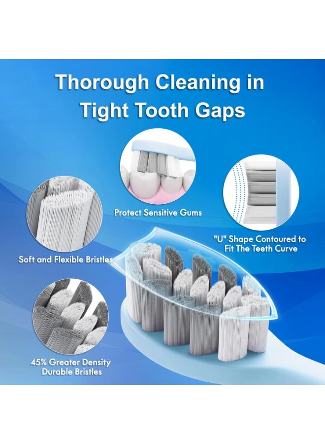 general Sonic Electric Toothbrush for Adults and Kids, Comes with 10 Brush Heads & Travel Case, 5 Modes with 2 Minutes Built in Smart Timer, One Charge for 90 Days, 42,000 VPM Motor - Image 5