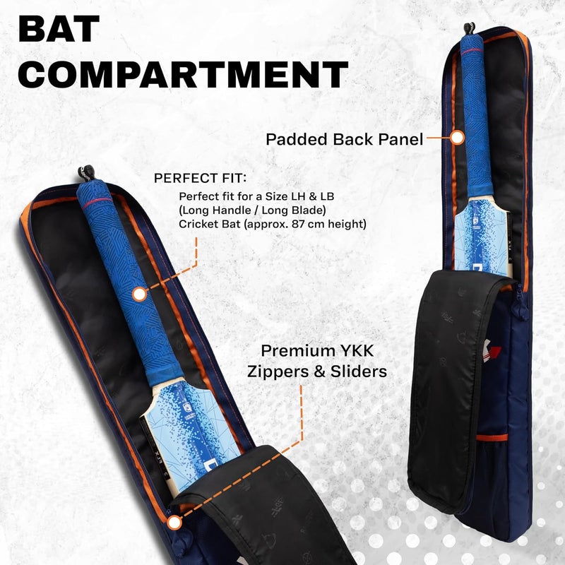 WHACKK Hayden Cricket Bat Cover Polyester Material, Premium Full Size Cover for Wooden and Plastic Bats with Heavy Duty Stitched Strap - Image 4