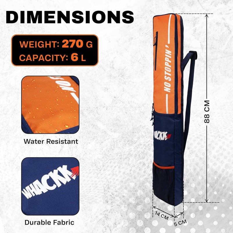 WHACKK Hayden Cricket Bat Cover Polyester Material, Premium Full Size Cover for Wooden and Plastic Bats with Heavy Duty Stitched Strap - Image 2