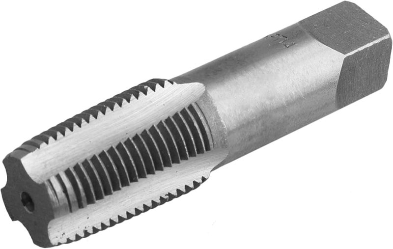 CNBTR 1/2" NPT Titanium High Speed Steel Right Hand Pipe Taps for Chasing NPT Pipe Threads Clear Case Package - Image 1