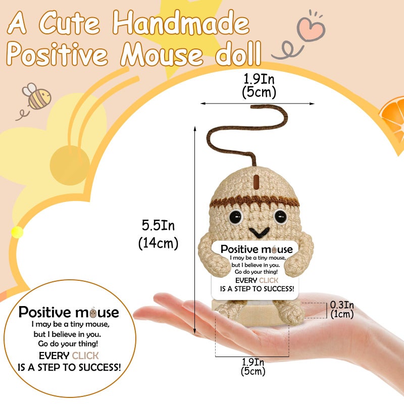 BigNoseDeer Farewell Going Away Gifts for Coworkers Women Employee Appreciation Gifts Goodbye Leaving New Job Retirement Birthday Inspirational Gag Tech Gifts for Men Co Worker Positive Crochet Office Desk Decor - Image 3