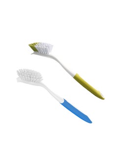 Dish brush kitchen brush pan cleaning plastic long handle brush pan brush daily necessities cross-border generation dish washing brush Blue + Yellow Green Blue + Yellow Green