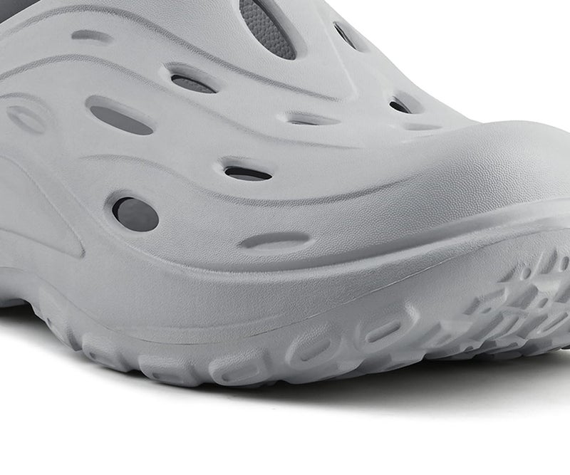 MONKS & KNIGHTS Lightweight Grey Clogs for Men | Flexible All Day Clogs | MK-CLG-002 | UK-6 - Image 5