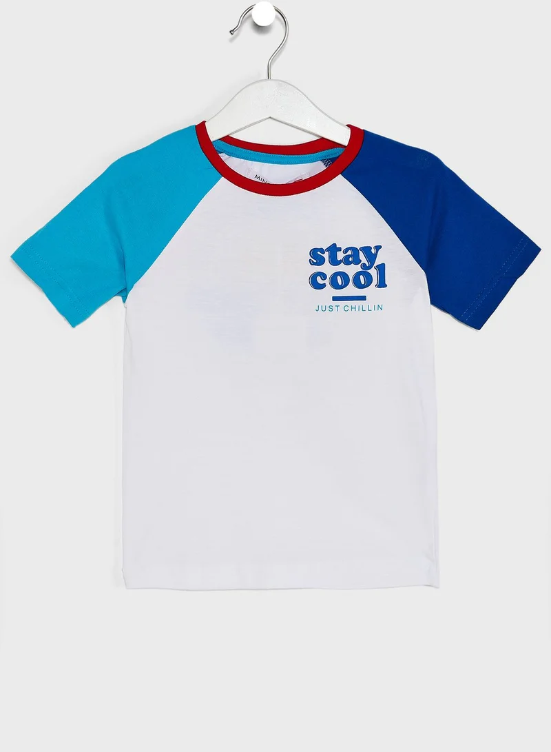 MINOTI Kids Colour Block T-Shirt