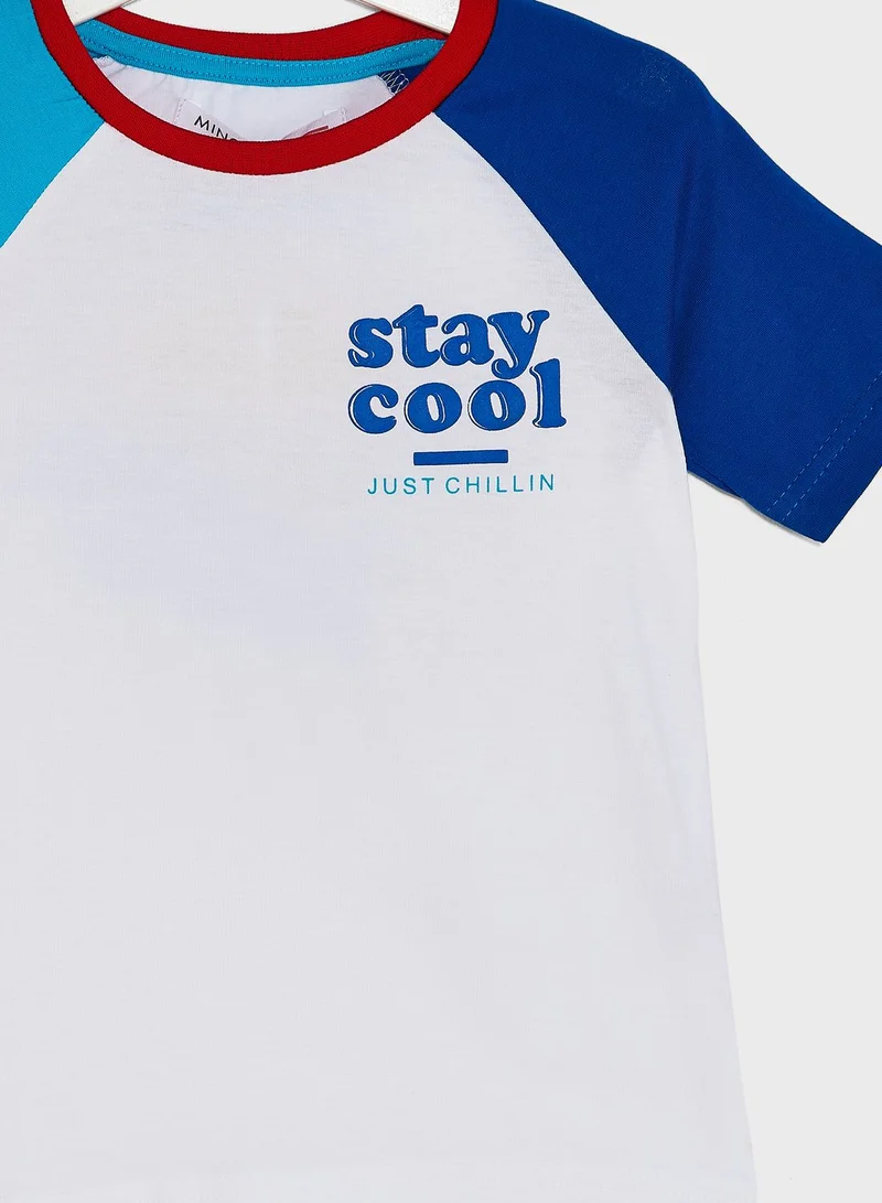 MINOTI Kids Colour Block T-Shirt