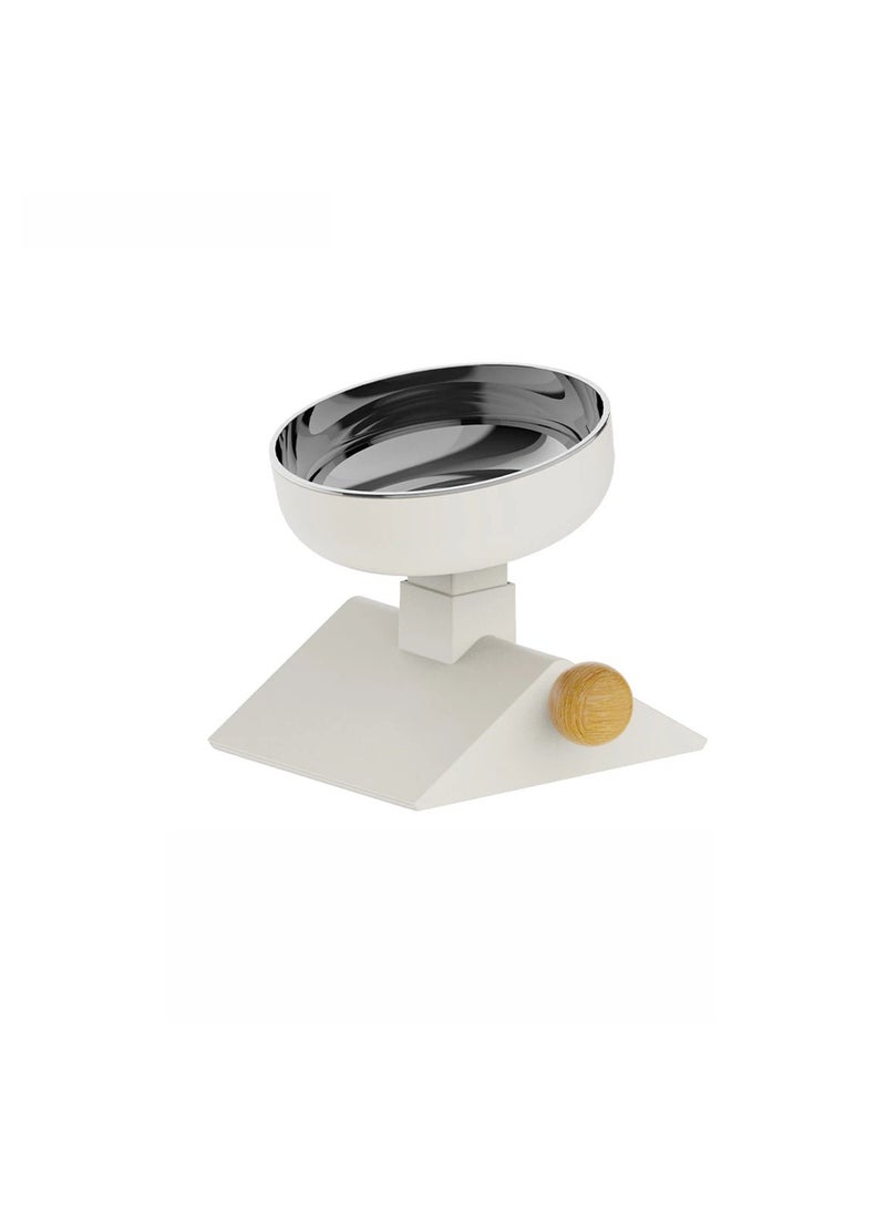 general Elevated Neck Protector Cat Bowl, Stainless Steel Adjustable Height Anti-tip Raised Pet Feeder Bowl - Image 1
