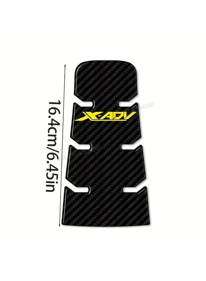 White 3D Tank Door Sticker For Honda X ADV 750 2017 2025 Carbon Fiber PVC Protector - Image 2