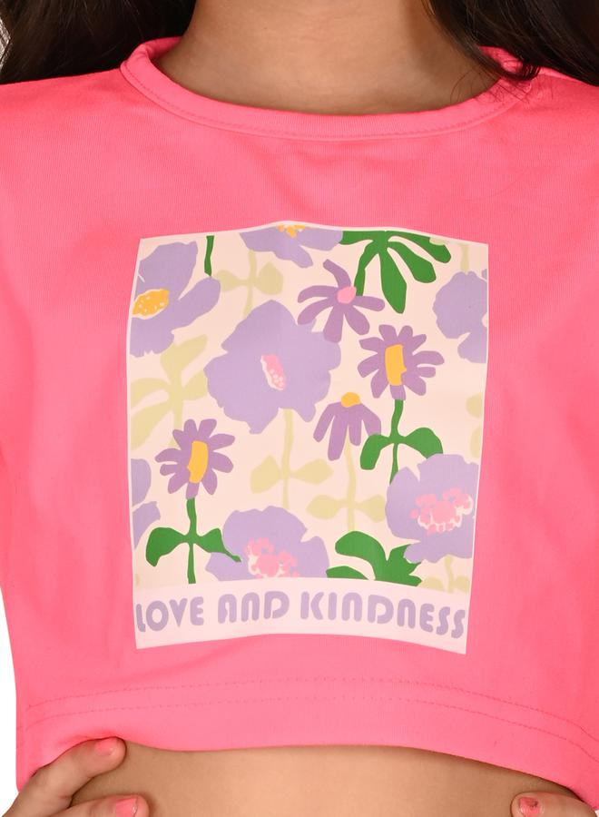 ليل بيكس طقم تيشيرت قصير وبنطلون بطبعة زهور من - Image 2