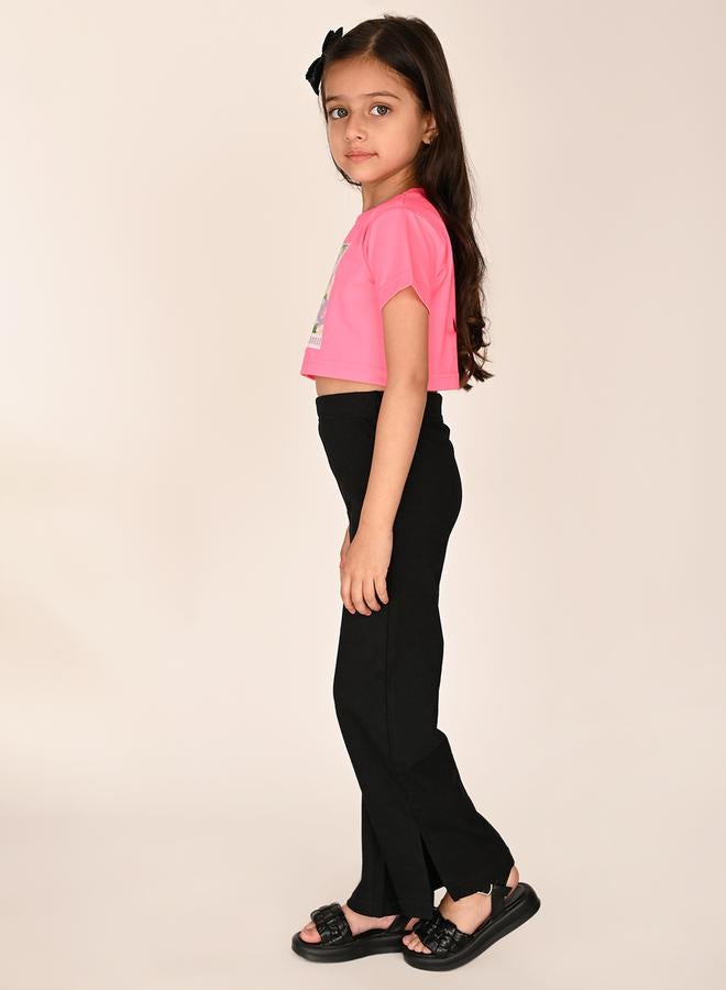 ليل بيكس طقم تيشيرت قصير وبنطلون بطبعة زهور من - Image 4