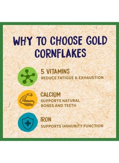 Nestle Nestlé Gold Cornflakes Cereal 1kg, White  - Image 3