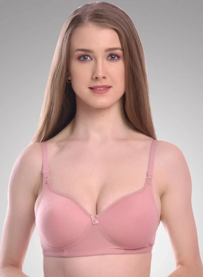 تايك تو Pink Everyday Light Padded Bra By Lazzycat