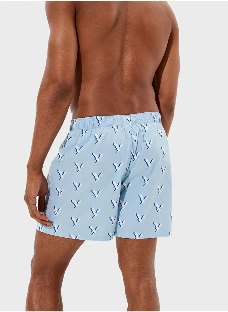 American Eagle Logo Print Boxers