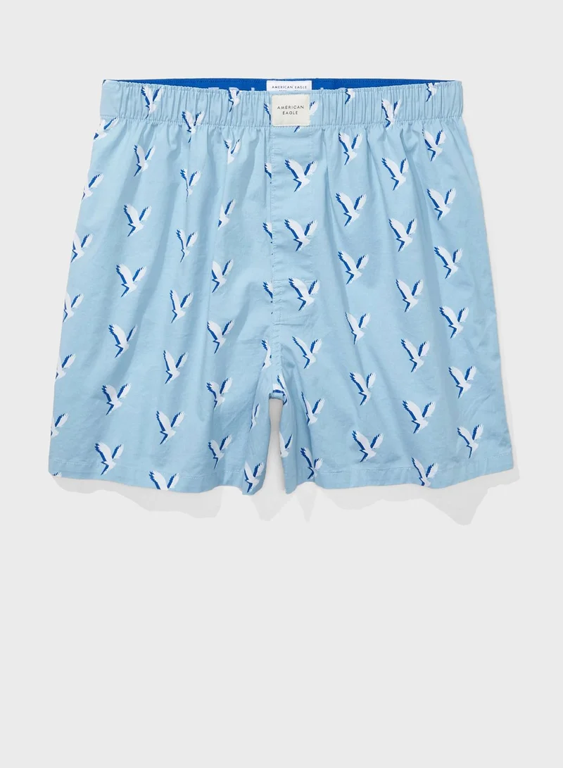 American Eagle Logo Print Boxers