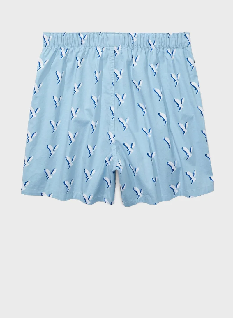 American Eagle Logo Print Boxers