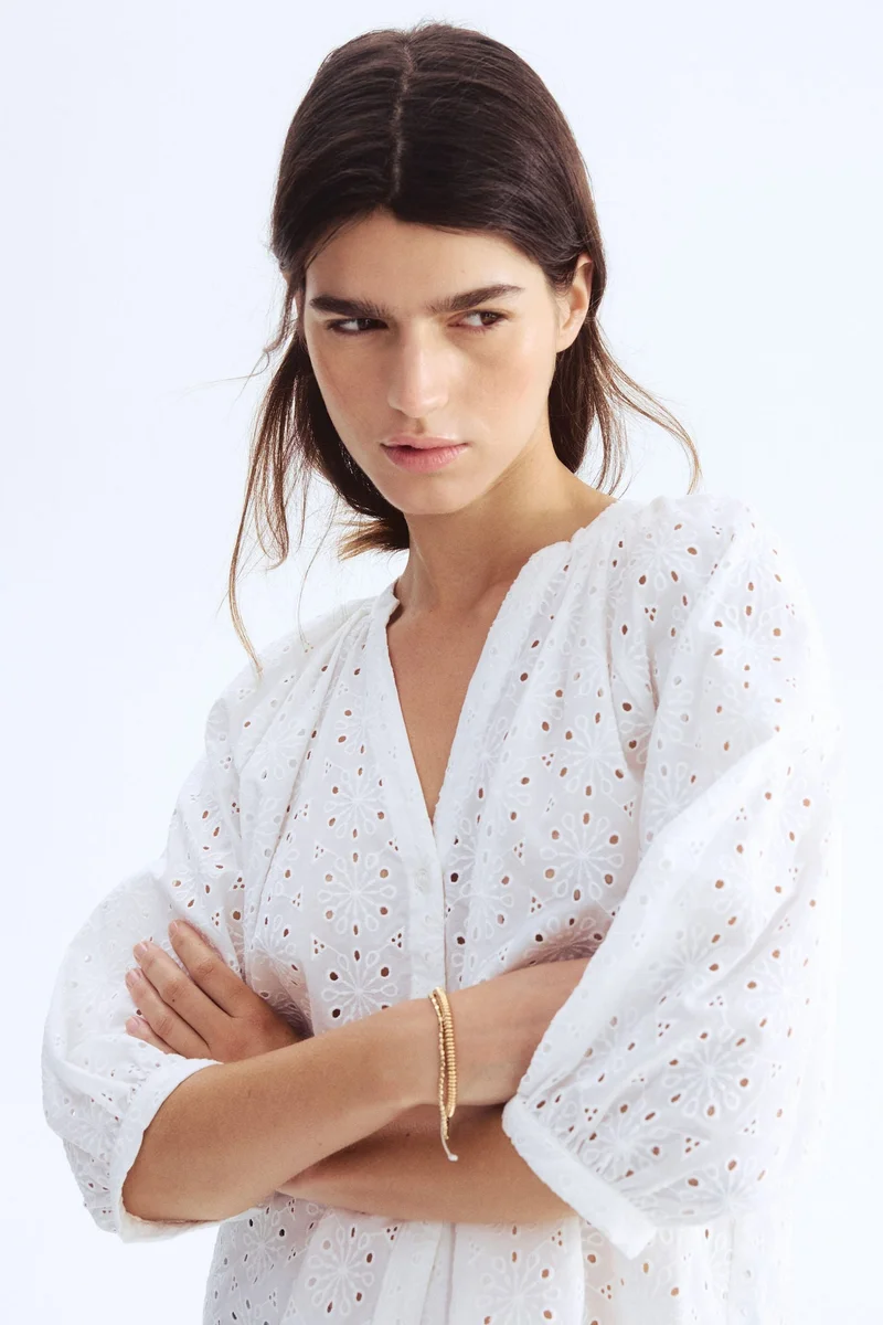 H&M Broderie anglaise blouse