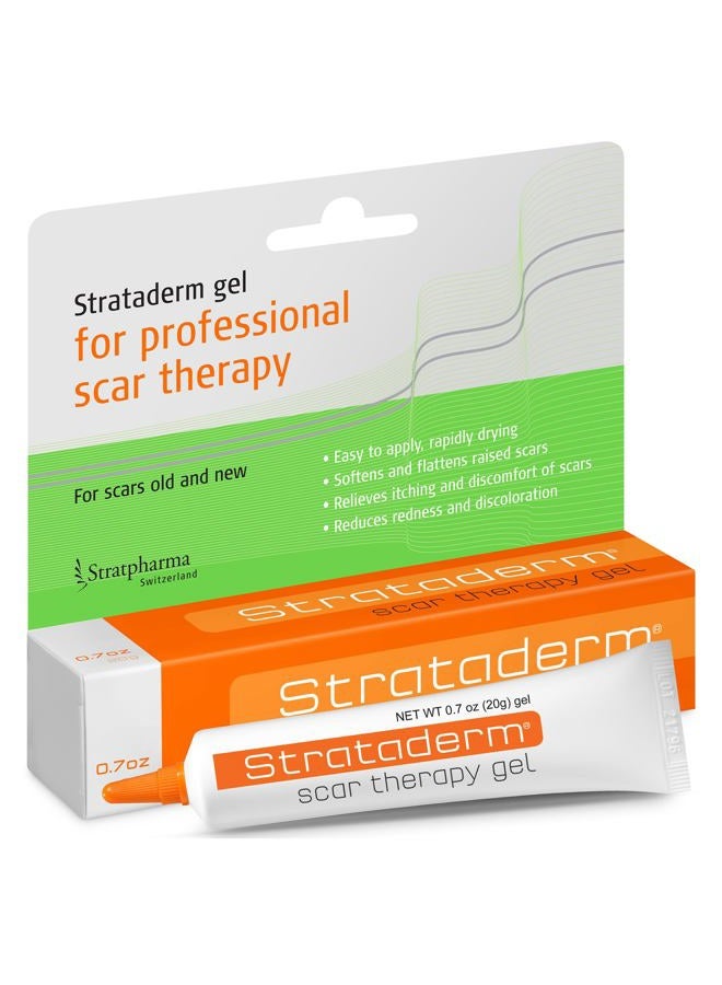 strataderm Professional Scar Therapy Gel | Old and New Scars from General Surgery, Trauma, Wounds, Burns, Bites, Acne & Skin Disease | Reduces Redness, Discoloration, Discomfort & Itch | 20g (0.7oz) - Image 1