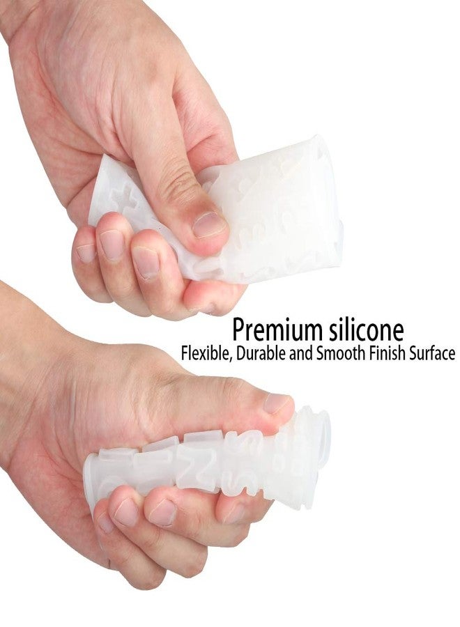 Tomorotec Small DIY Silicone Resin Mold for Letters, Number Alphabet Jewelry Keychain Casting Mold with 200 pcs Screw Eye Pins - Image 5