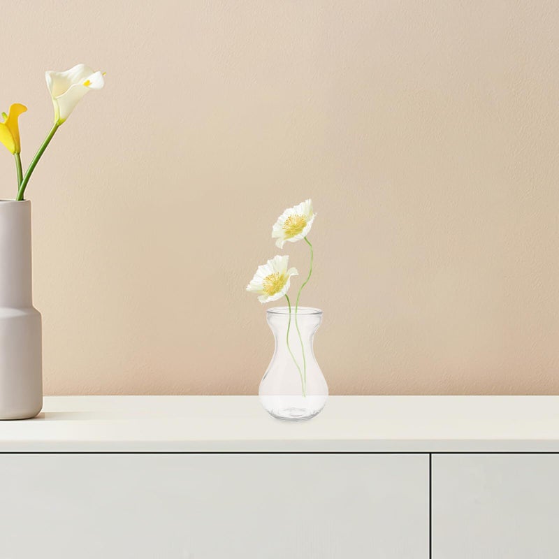 3 Pcs Mini Glass Flower Vases Small Clear Table Centerpiece For Home Wedding Decor - Image 5