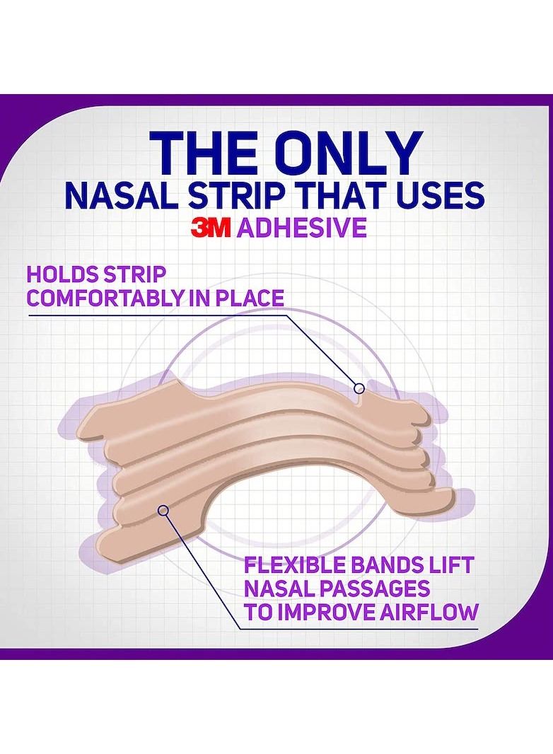 Breathe Right Nasal Strips Calming Lavender Scent Extra Strength Tan Nasal Strips Help Stop Snoring Snoring Solution & Nasal Congestion Relief Caused By Colds & Allergies 26 Count - Image 5