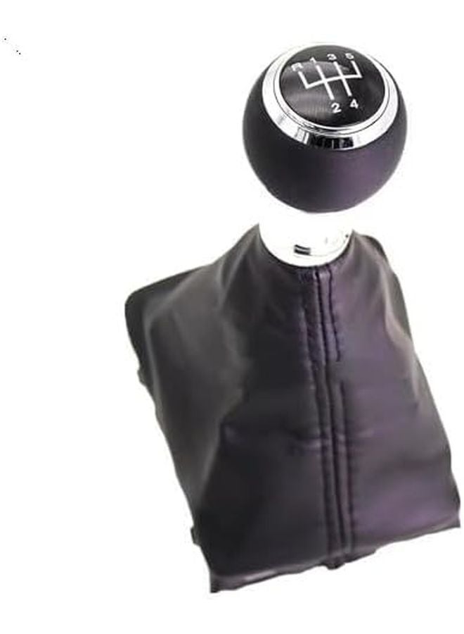 5 Speed Gear Shift Knob Boot Set For Audi A3 S3 8P 2003 To 2012 Models - Image 1