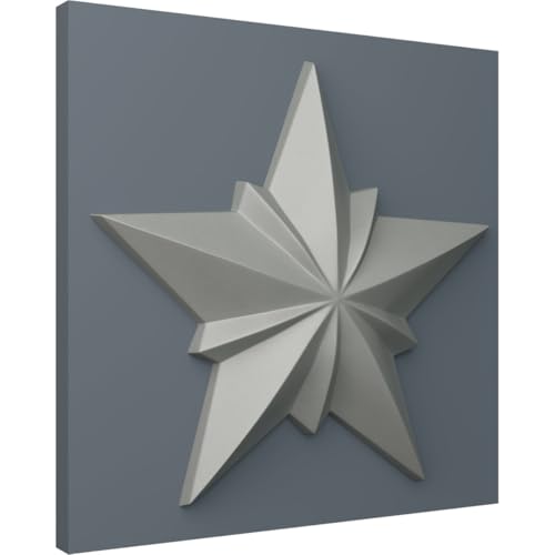 Ekena Millwork ONL08X08X01ST 8 1/4-Inch W X 8 1/4-Inch H X 1-Inch P Star Onlay - Image 5
