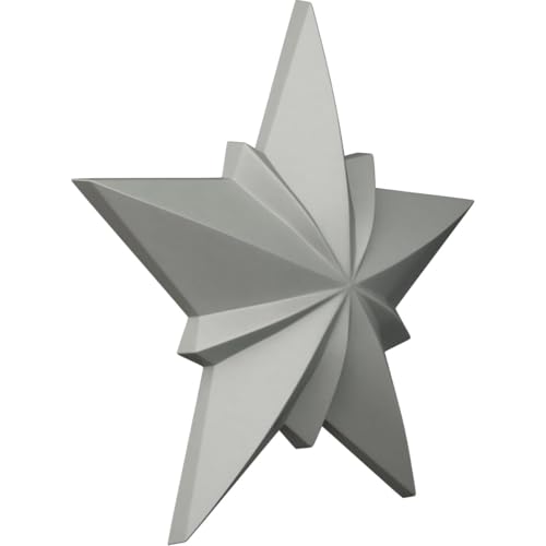 Ekena Millwork ONL08X08X01ST 8 1/4-Inch W X 8 1/4-Inch H X 1-Inch P Star Onlay - Image 2
