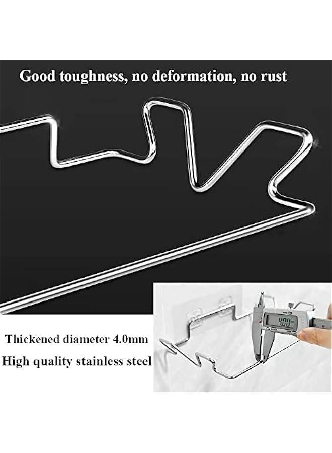 Stainless Steel Cupboard Trash Bag Holder, Portable Garbage Bin for Kitchen Cabinet Door, Wall Sticker Base Included. Easy Storage, Essential Kitchen Waste Bin.  - Image 4