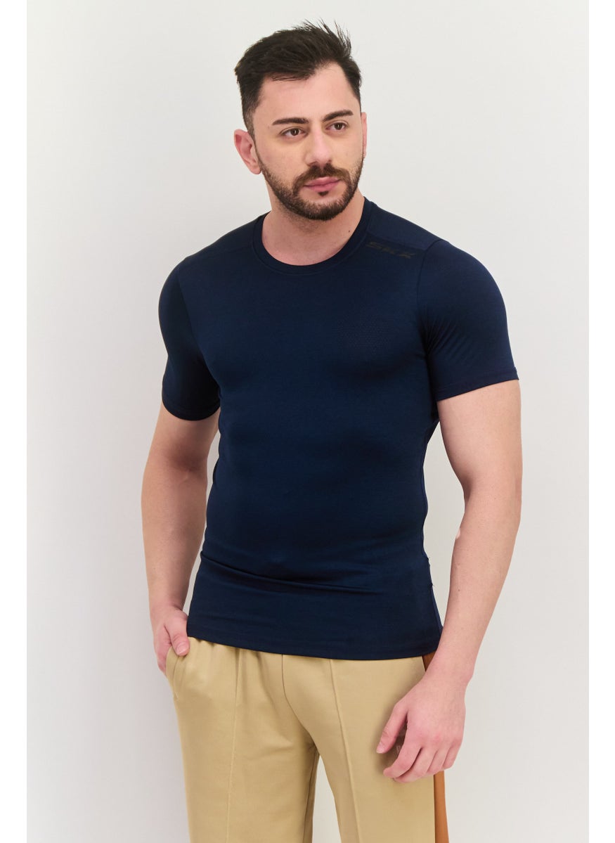 Men Sportswear Fit Short Sleeves Training T-Shirt, Navy - pzsku/Z3015D6BE2BBB87A073F9Z/45/_/1737642866/b539bef8-7feb-4e5a-b24e-33ac7feb6682