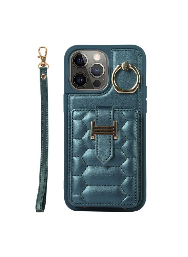 Zaboon Case For iPhone 12 Pro Vertical Card Bag Ring Holder Phone Case with Dual Lanyard - Image 1