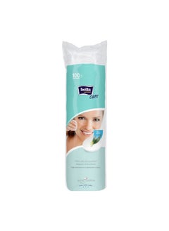Bella Bella Cotton Pads | 100% Cotton | Double Sided | With Aloe Vera Extracts | For Skin Cleaning, Makeup Remover | Pack of 1 | 100 Pcs  - Image 1