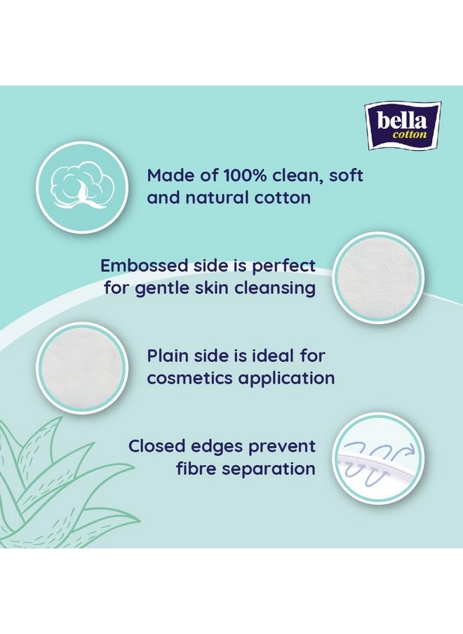 Bella Cotton Pads | 100% Cotton | Double Sided | With Aloe Vera Extracts | For Skin Cleaning, Makeup Remover | Pack of 1 | 100 Pcs - pzsku/Z301602103A3543500C85Z/45/_/1738306737/43b3e91a-a86d-47c9-89d0-402b92582c7e