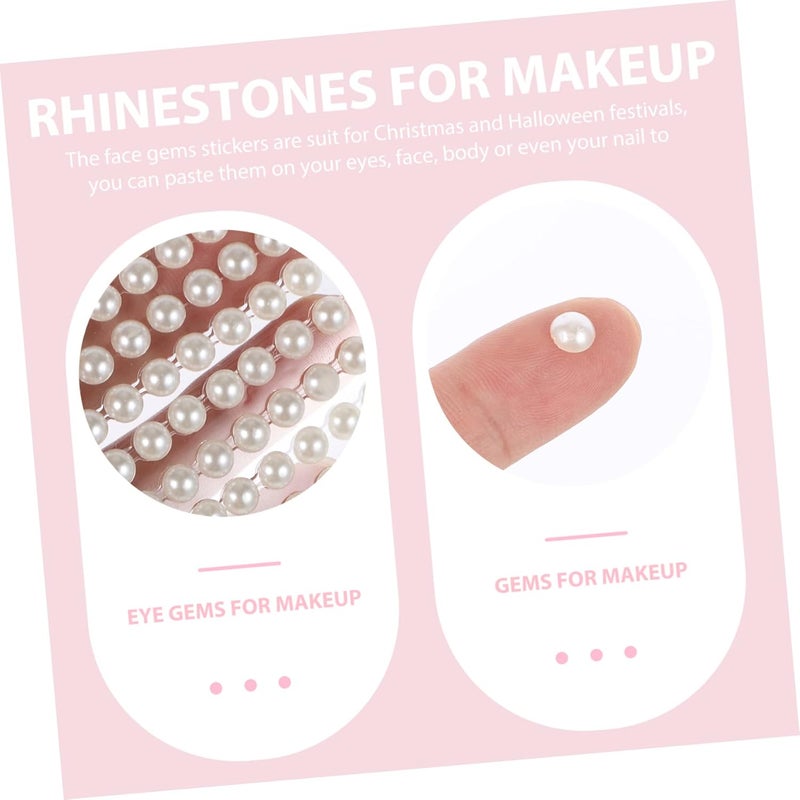 YOSADIER 4sheets Self-Adhesive Stickers for Face and Nails Makeup and Nail Various for Parties Weddings and Festivals - Image 4
