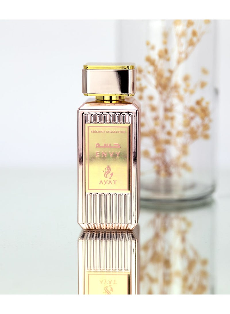 Ayat Perfumes Envy – Ayat Perfumes Feelings Collection | Elegant Long Lasting Extrait de Parfum | Green Floral Perfume 100ML Unisex - Image 1