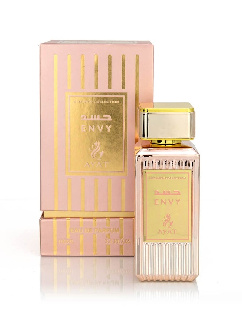 Ayat Perfumes Envy – Ayat Perfumes Feelings Collection | Elegant Long Lasting Extrait de Parfum | Green Floral Perfume 100ML Unisex - Image 3