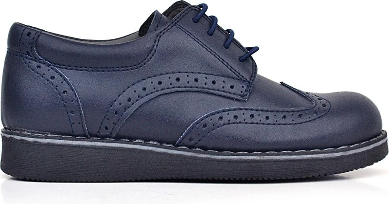 راكربلاس Navy Blue Matte Laced Boy Classic Shoes