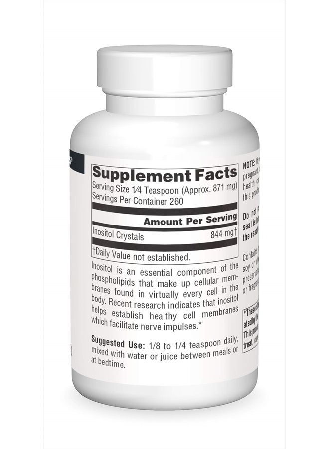 Source Naturals Pure Inositol 844 mg Dietary Supplement - 8 oz CRYSTALS - Image 3