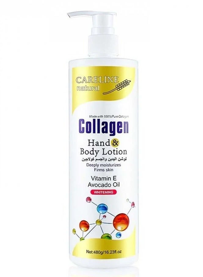 Careline Collagen Hands and Body Lotion With Avovado Oil Whitening 480 gm