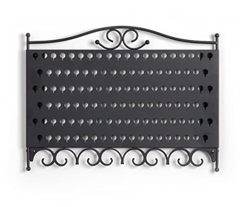 Mango Steam Wall Mounted Closet/Wardrobe Display Hanger Organizer for Jewelry & Earrings With Hooks for Necklaces, Bracelets, Accessories - Black - Image 3
