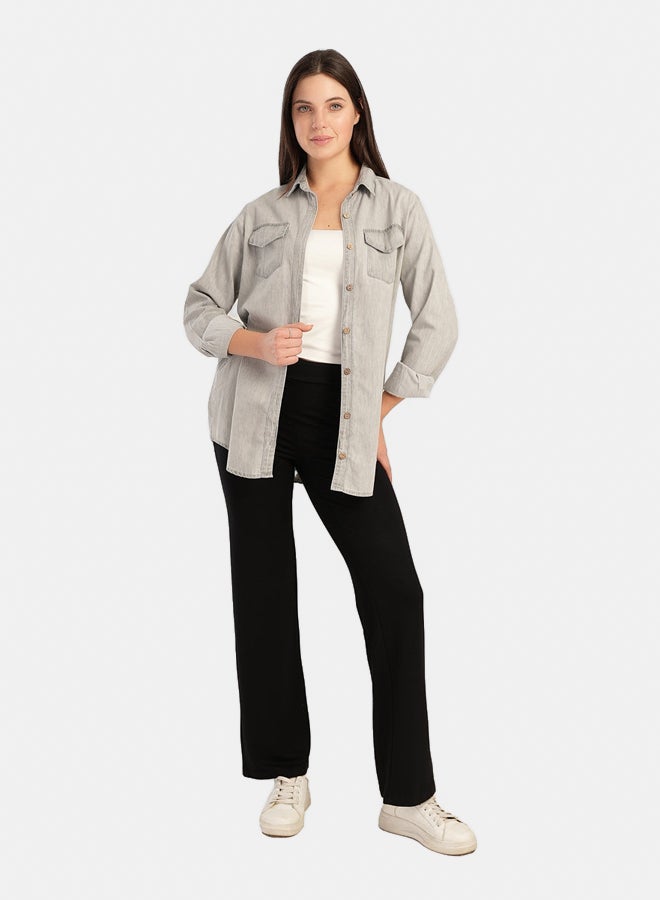 Carina Straight Cut Solid Pants - Image 4