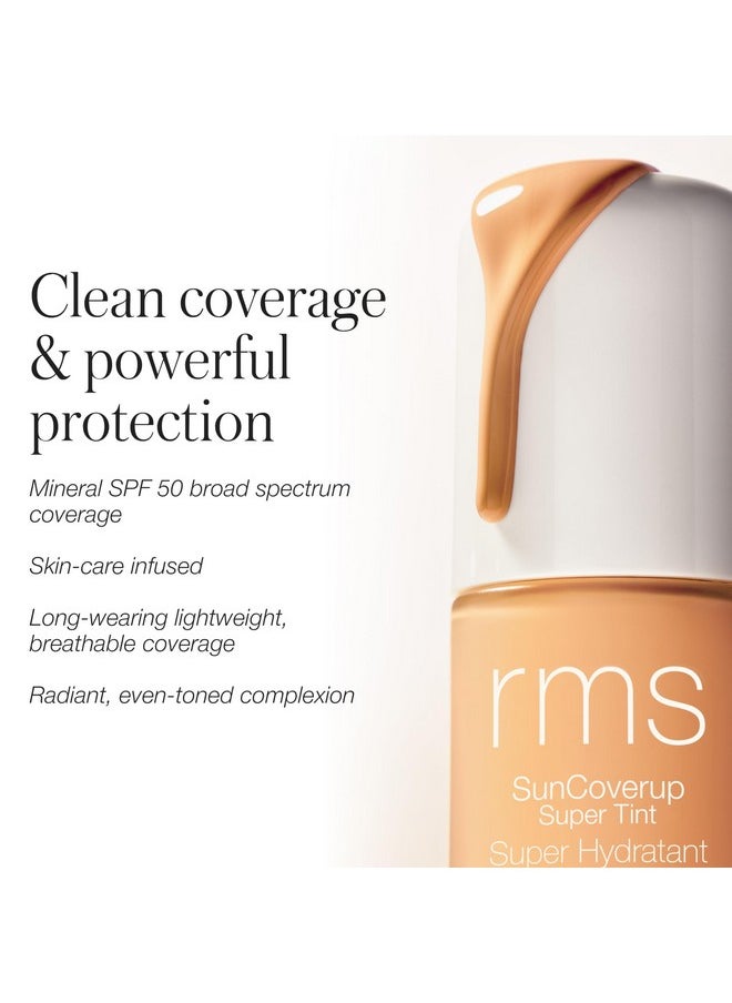 آر إم إس بيوتي واقي شمسي Suncoverup Super Tint واسع الطيف بعامل حماية من الشمس 50 - واقي شمسي معدني غير نانوي من أكسيد الزنك، مرطب ملون لامع بعامل حماية من الشمس (Cameo)  - Image 2