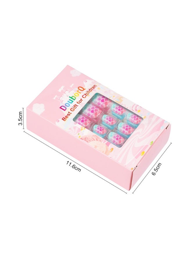DOUBORQ 120Pcs/Set Cute False Nails Full Cover Nail Tips for Children DIY Nail Art Kids Gift - Image 5