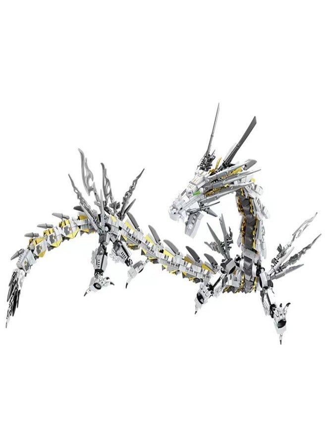 HONLANCH Dragon Series White Mechanical Hurricane Dragon Building Blocks Set (1485Pieces)-Toys Gifts for Teens 14+ and Adults - Image 1