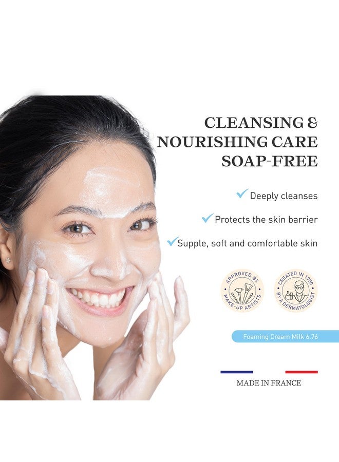 Embryolisse Foaming Cream Milk. Hydrating Cleanser for Face and Body, Soap-Free, Vegan Formula, 6.76 fl.oz. - Image 3
