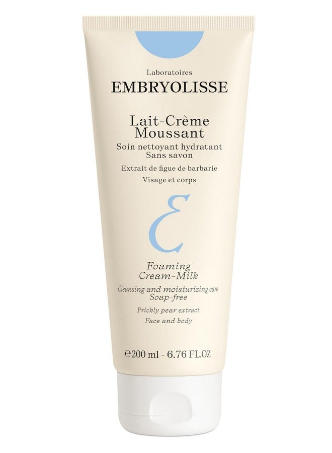 Embryolisse Foaming Cream Milk. Hydrating Cleanser for Face and Body, Soap-Free, Vegan Formula, 6.76 fl.oz. - Image 1
