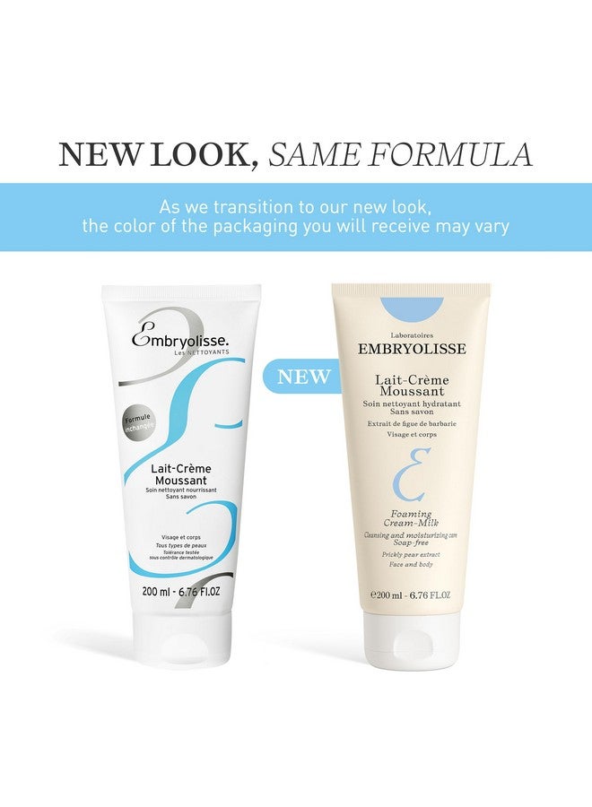 Embryolisse Foaming Cream Milk. Hydrating Cleanser for Face and Body, Soap-Free, Vegan Formula, 6.76 fl.oz. - Image 2